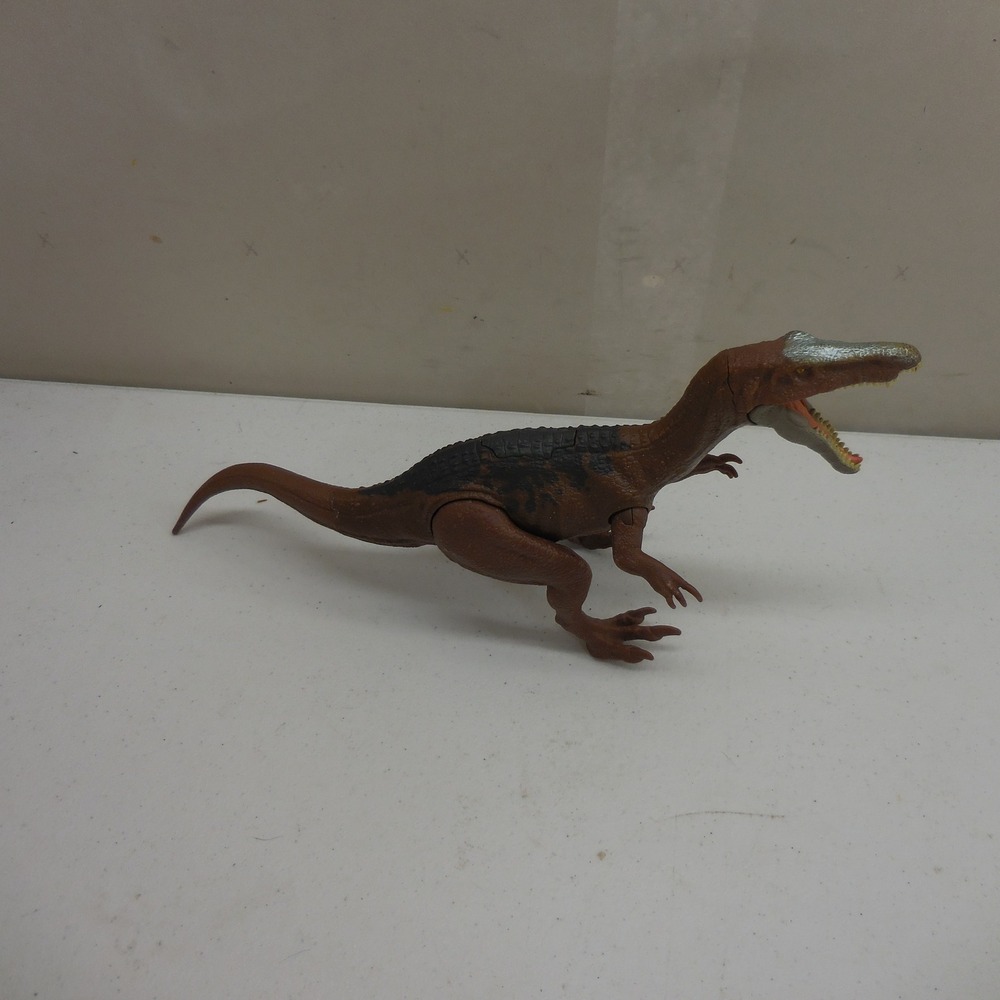 Mattel Jurassic World Roar Attack Baryonyx Dinosaur Action Figure Brown 13 inch